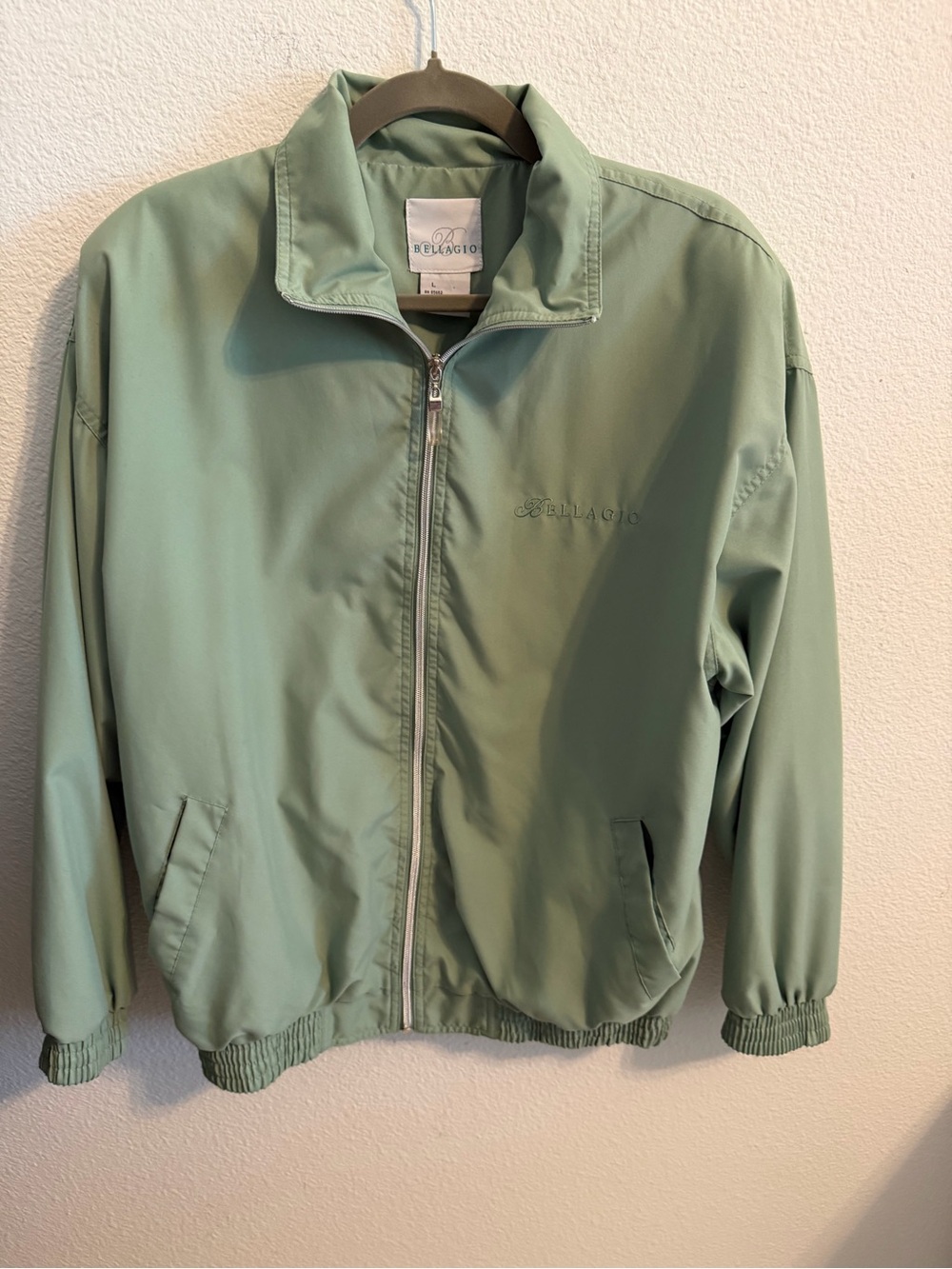 Men’s Sage Green Lightweight Zip Jacket
